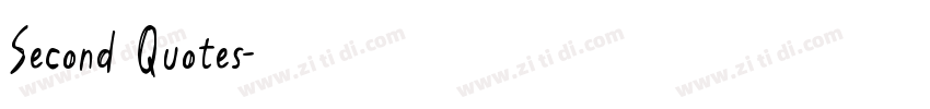 Second Quotes字体转换